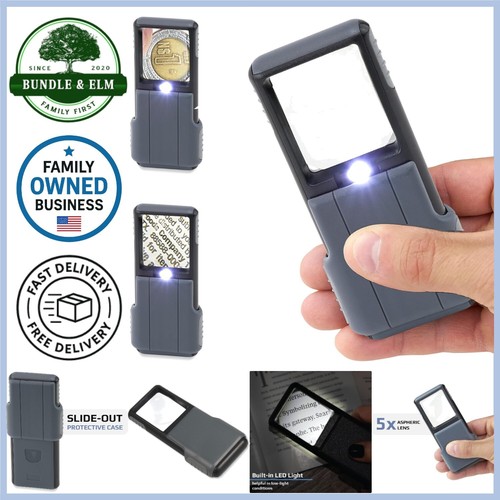 Led lighted magnifier - magnifier, 5x